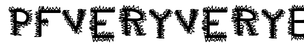 PFveryverybadfont font preview
