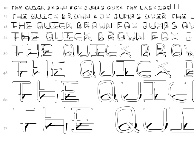 PFveryverybadfont font waterfall