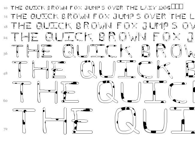 PFveryverybadfont font waterfall