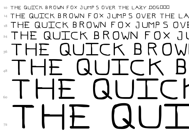 PFveryverybadfont font waterfall