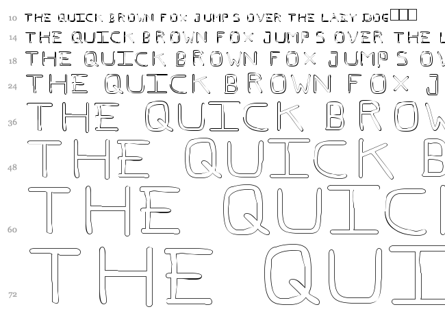 PFveryverybadfont font waterfall