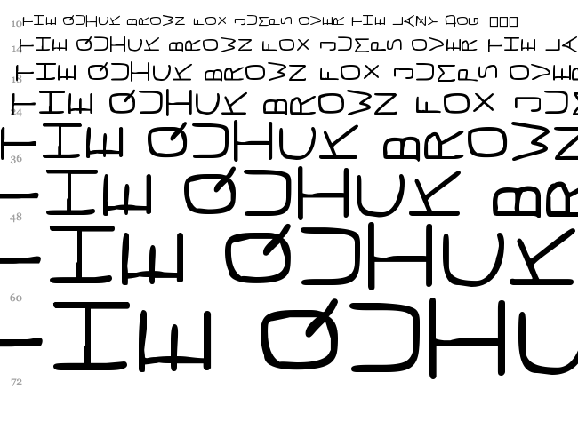 PFveryverybadfont font waterfall