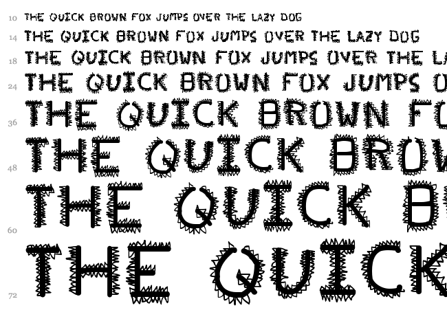 PFveryverybadfont font waterfall