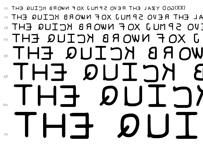PFveryverybadfont font waterfall