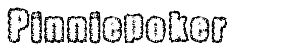 Pinniepoker font