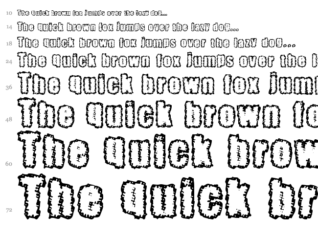 Pinniepoker font waterfall