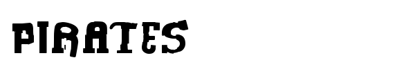Pirates font preview