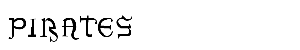 Pirates font preview