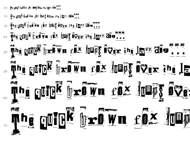 Pirates font waterfall