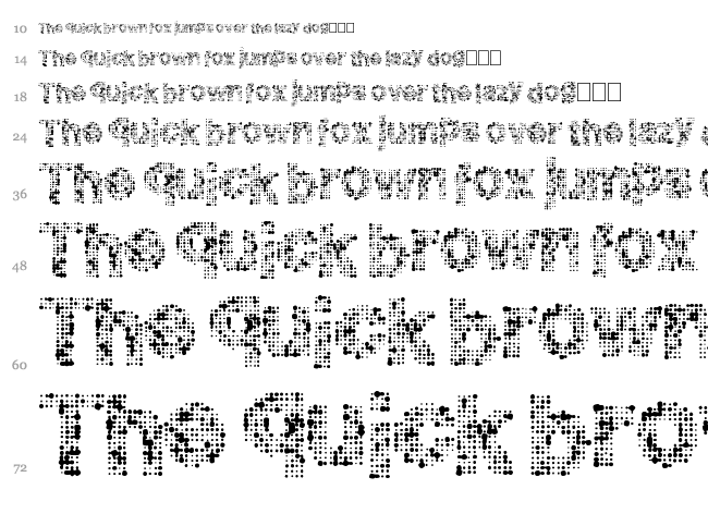 Pixel Drip font waterfall