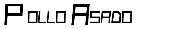 Pollo Asado font