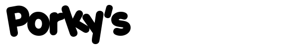 Porky's font
