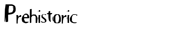 Prehistoric font