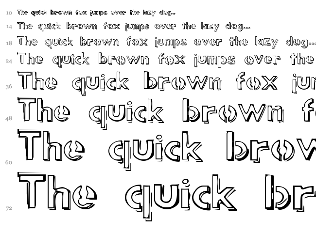Punk Rock Rummage Sale font waterfall