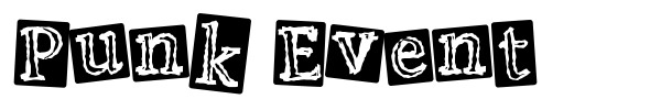 Punk Event font