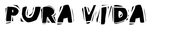 Pura Vida font