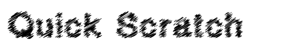 Quick Scratch font