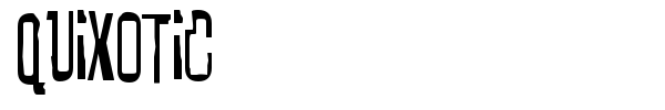 Quixotic font