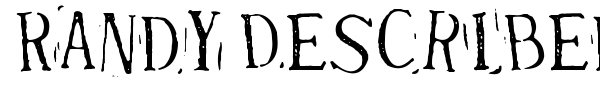 Randy Described Eternity font