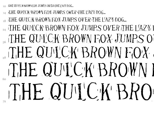Randy Described Eternity font waterfall