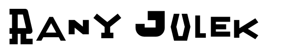 Rany Julek font