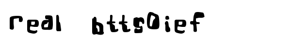 Real Bttsoief font
