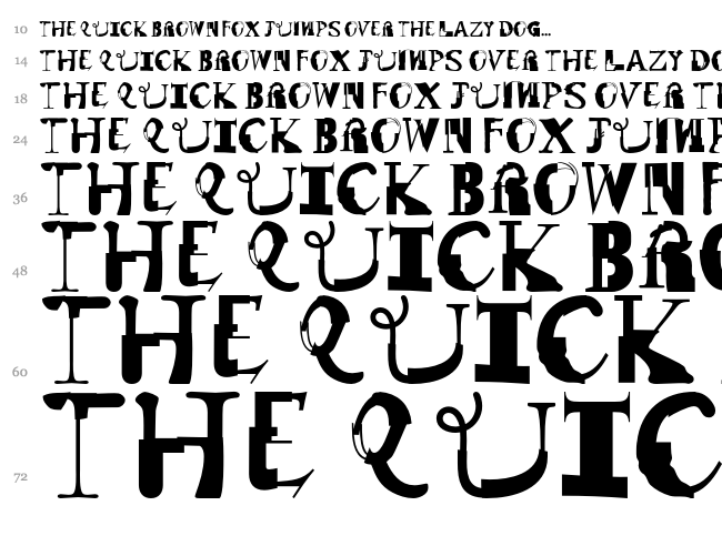 Remix font waterfall