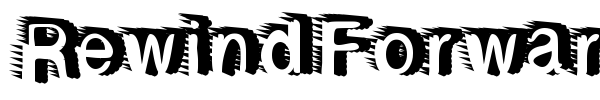 Rewind Forward font