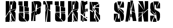 Ruptured Sans font