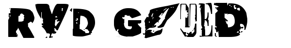 RvD Glued font