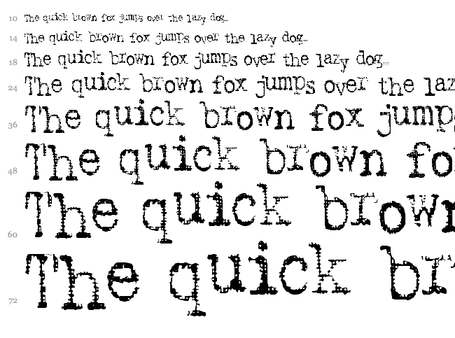 SA Inkspot font waterfall
