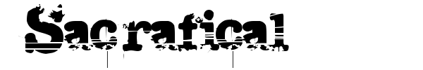 Sacrafical font