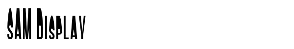 SAM Display font
