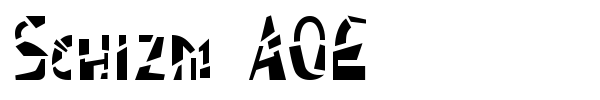 Schizm AOE font