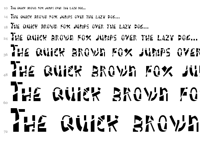 Schizm AOE font waterfall