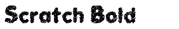 Scratch Bold font