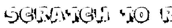 Scratch To Reveal font