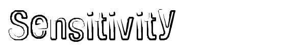 Sensitivity font