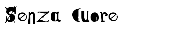 Senza Cuore font