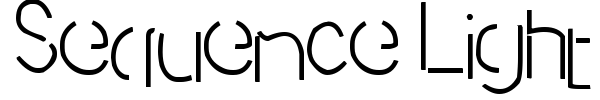Sequence Light font