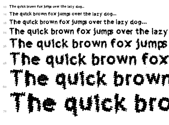 Sewer Sys font waterfall