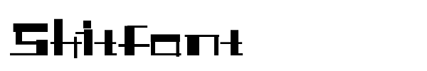 Shitfont font
