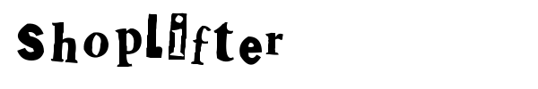 Shoplifter font