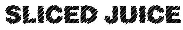 Sliced Juice font preview