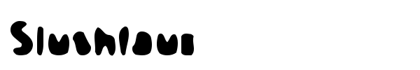 Slushfaux font preview