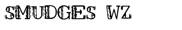 Smudges WZ font