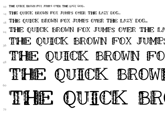 Smudges WZ font waterfall
