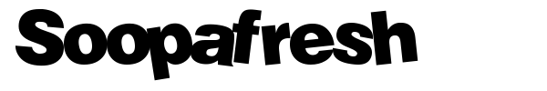 Soopafresh font