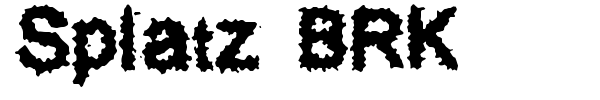 Splatz BRK font