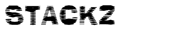 Stackz font